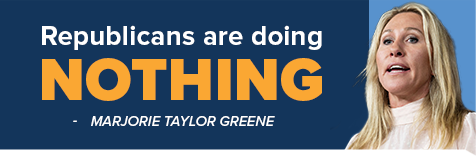 Republicans are doing nothing. -Marjorie Taylor Greene