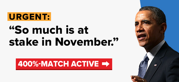 So much is at stake in November - Barack Obama