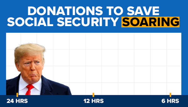 Donations to save social security SOARING