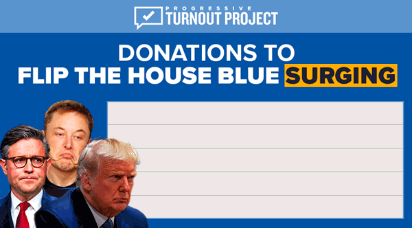 Donations to flip the House BLUE: SOARING