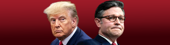 Donald Trump and Mike Johnson
