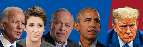 Trump, Joe Biden, Rachel Maddow, Barack Obama, and Robert Reich