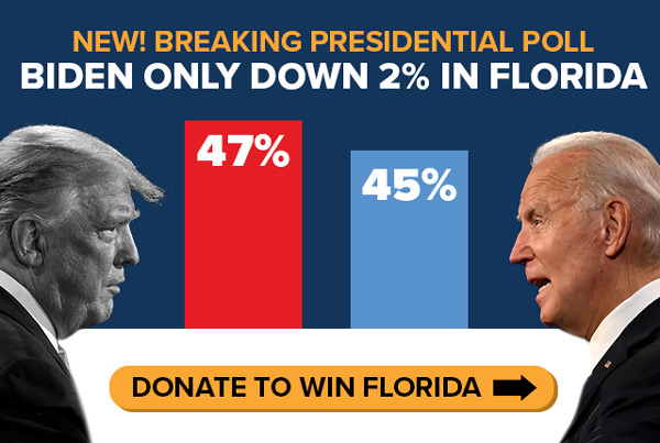 NEW! Breaking Presidential Poll BIDEN ONLY DOWN 2% IN FLORIDA