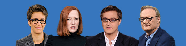 Rachel Maddow, Lawrence O'Donnell, Jen Psaki, Chris Hayes