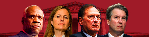 Clarence Thomas, Amy Coney-Barrett, Brett Kavanaugh, Samuel Alito