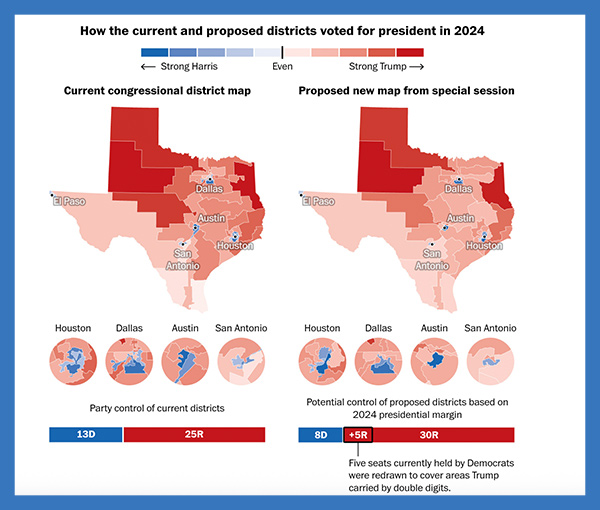 Texas Proposed Districts vs. Current