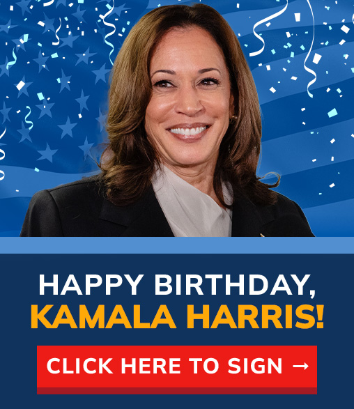 KAMALA HARRIS BIRTHDAY CARD