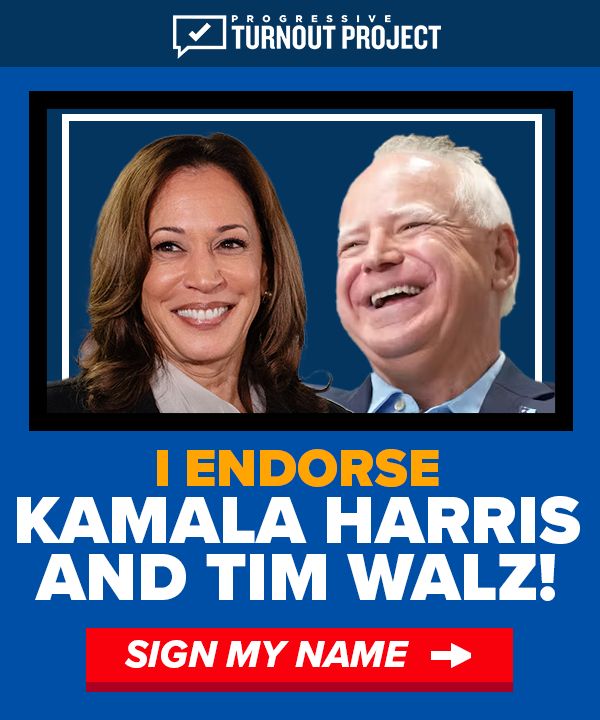 I ENDORSE KAMALA HARRIS AND TIM WALZ!