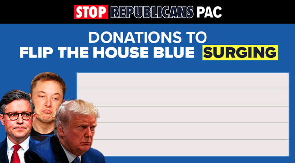 Donationst to Take Back the House: SOARING Donations to Take Back the House: SURGING