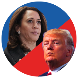 Vice President Kamala Harris and Donald Trump