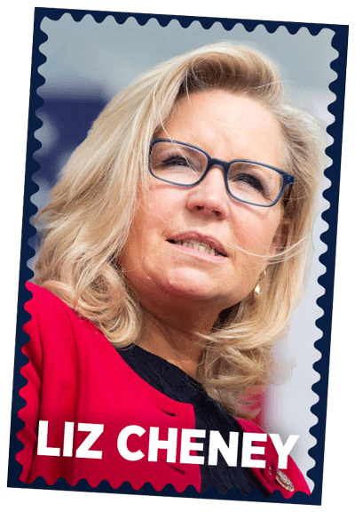 Liz Cheney postage stamp