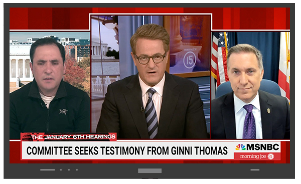 MSNBC Committee seeks testimony from Ginni Thomas