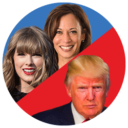 Taylor Swift/Kamala Harris vs. Donald Trump