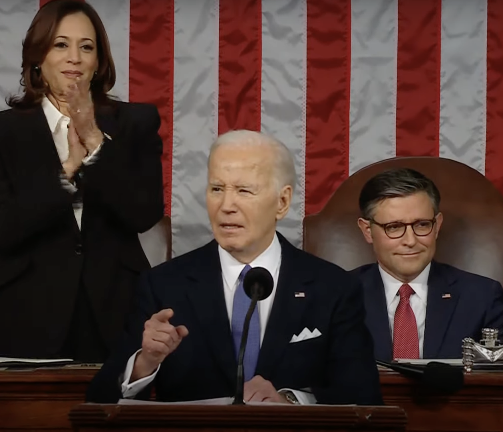 President Biden giving the State of the Union